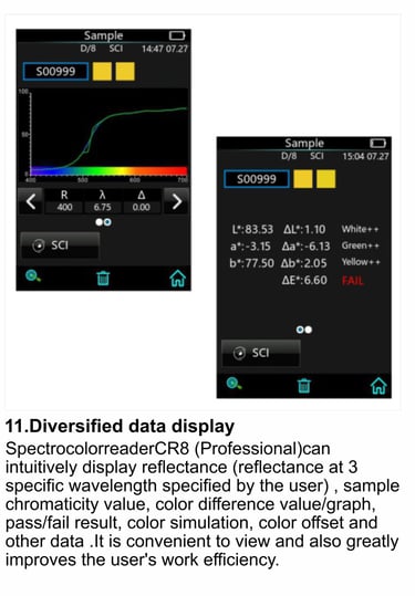 a cell phone showing a display of data and data