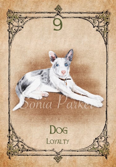 Dog, a card from the animal spirit oracle deck
