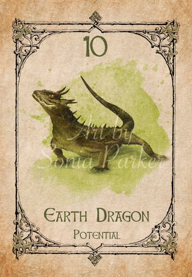 Earth dragon, a card from the animal spirit oracle deck