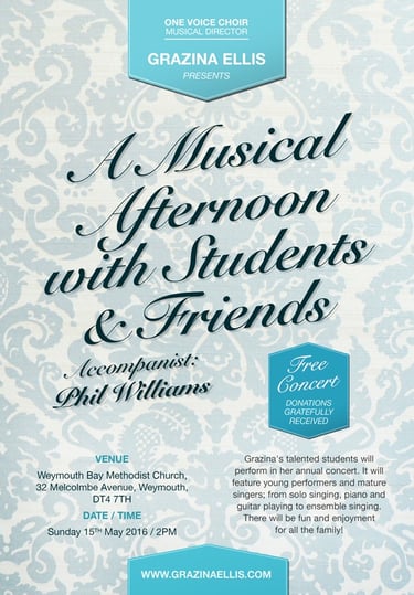 A Musical Afternoon with Students & Friends Poster 2016