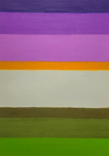 Landscape Drawing by Tim Grosvenor, a pastel on paper from 2025, featuring a minimalist horizon with