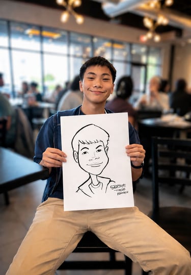 Live caricature drawing