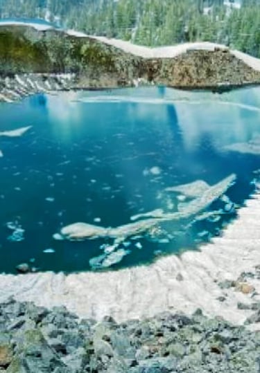 Amazing view of Ansoo Lake Pakistan 