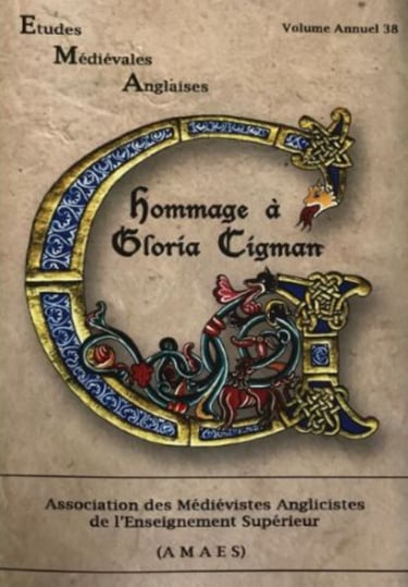 EMA études médiévales anglaises hommage à gloria cigman