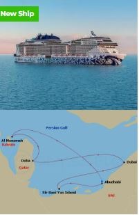 Sail MSC Euribia from Abu Dhabi