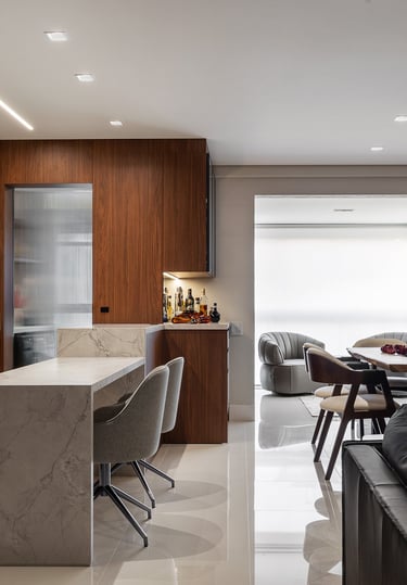 Living integrado - MS Arquitetura
