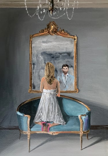woman in love with herself