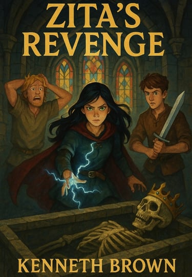Alpherge and Erik believe the golden crown will help them open the portal,. but Zita has other plans