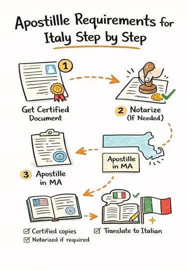 Apostille Requirements for italy image