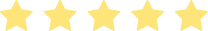 5-star rating icon, representing top customer reviews and high service quality