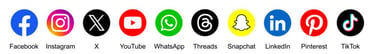 social media icons