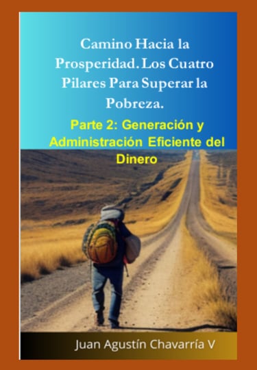 Persona con mochila en camino abierto: símbolo de esfuerzo y gestión financiera. 
