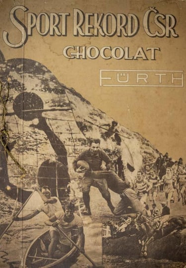 1934 Sport Rekord CSR Chocolat Furth Star Magazine Sports Card Album Rare Czech Cards