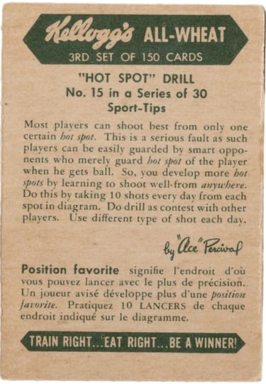 Canadian cereal vintage sports cards