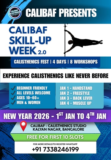 Calibaf skill up week 2.0 by Calibaf calisthenics studios