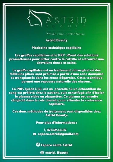a flyer for a salon salon