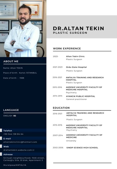Dr. Altan Tekin’in Özgeçmişi