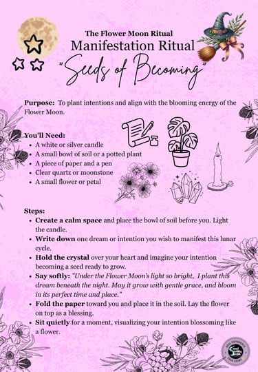 Flower Moon Manifestation Ritual