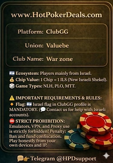 ClubbGG PPPoker X-Poker Suprema PokerBros Rake back