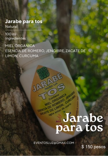 Jarabe para la tos catalogo de productos y medicinas naturales eventos luz