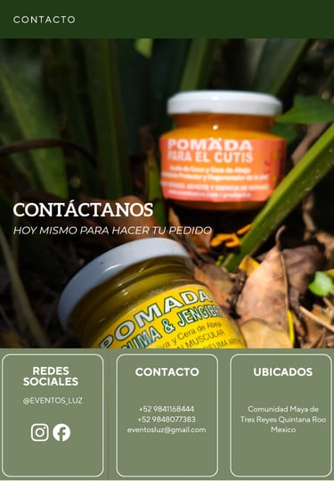 contacto catalogo productos y medicinas naturales eventos luz comunidad maya