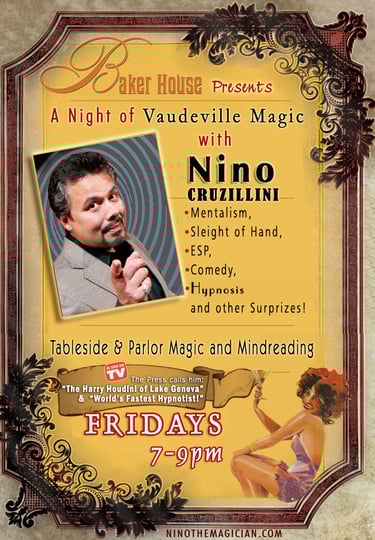 Magic Show WI Lake Geneva Baker House
