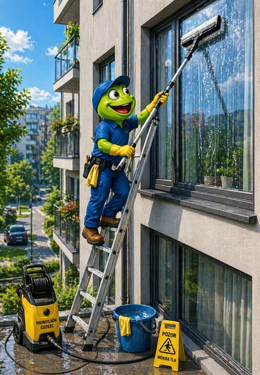 čiščenje oken blokov