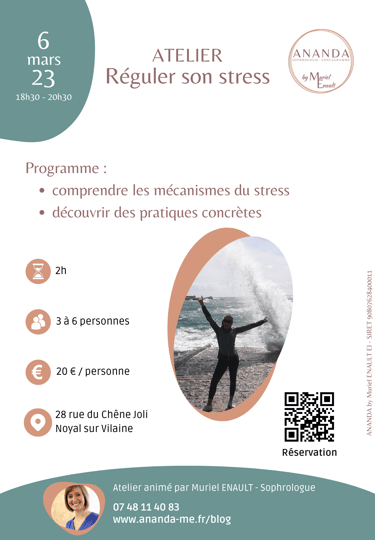 atelier réguler son stress 6 mars 2023 Noyal