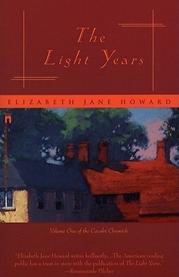 Cover of “The Light Years” by Elizabeth Jane Howard, showing a red-brick English house at dusk.