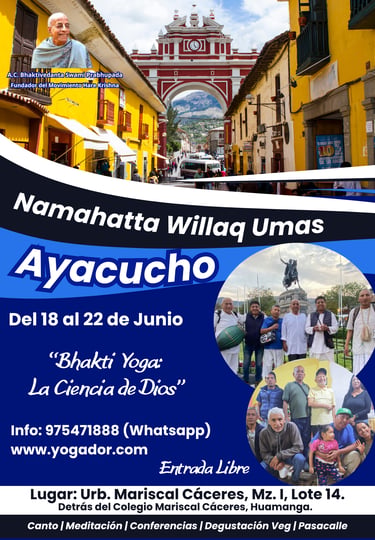 Bhakti Yoga en Ayacucho. Del 18 al 22 de Junio