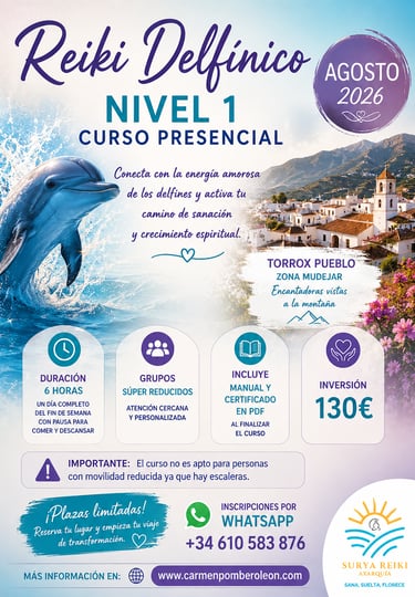 reiki delfinico nivel 1 axarquia surya reiki