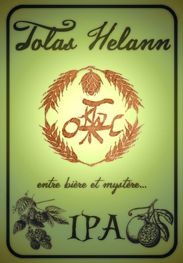 étiquette Tolas Helann IPA