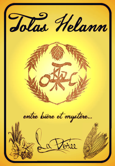 étiquette Tolas Helann Dorée