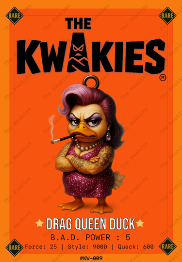 Carte à collectionner - Drag Queen Duck