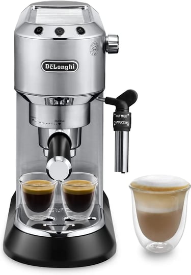 De'Longhi Dedica - Cafetera de Bomba de Acero Inoxidable para Café Molido o Monodosis