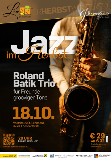 Flyer von Jazz im Herbst