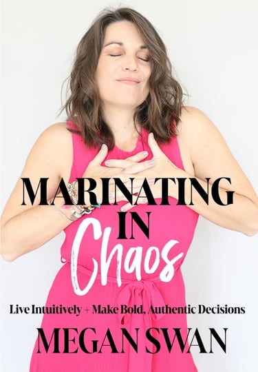 a woman in a pink dress with a pink dress and a pink dress Book cover by Megan Swan Wellness coach