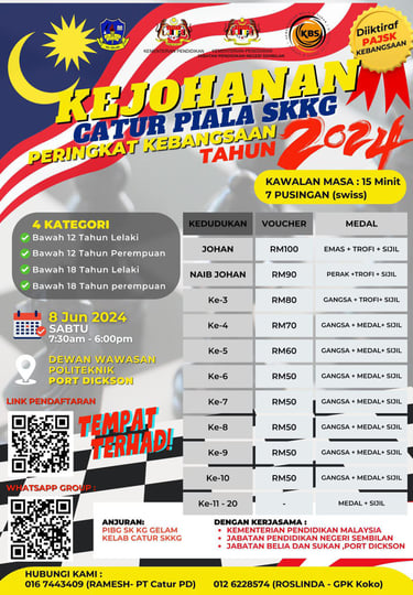 Kejohanan Catur Malaysia Chess Tournament Piala SKKG 2024