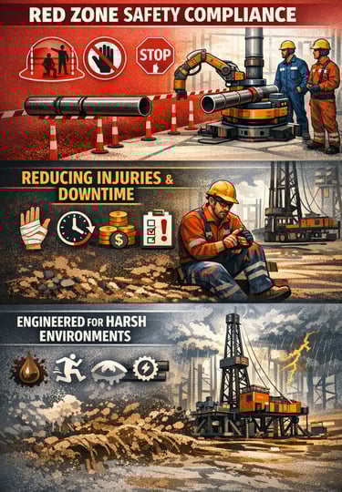 PSC ROUGHNEK Push-Pull Pole™ | Oilfield Push Pull Tool for Rig Floor Pipe Handling