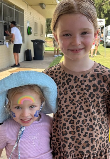 some cute face painting for a soccer christmas party