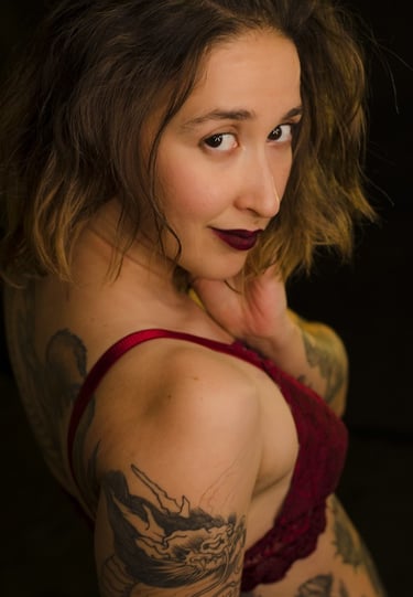 Chica mirando a la cámara