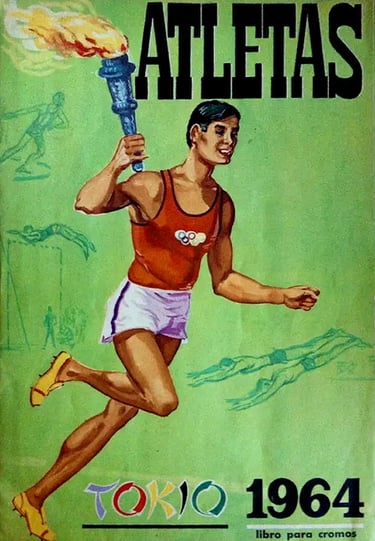 Atletas Tokio 1964 libro para cromos