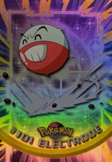 101 Electrode Topps Pokémon series 2 US rainbow foil