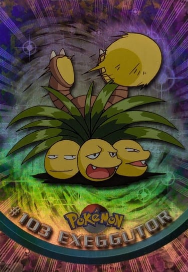 103 Exeggutor Topps Pokémon series 2 US rainbow foil