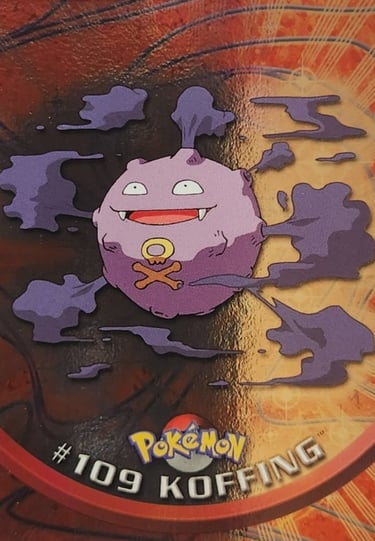 109 Koffing Topps Pokémon series 2 US silver foil