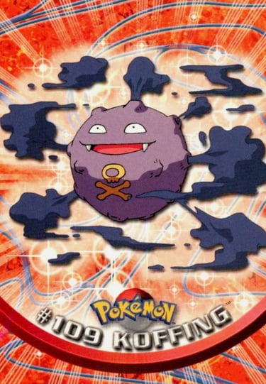 109 Koffing Topps Pokémon series 2 US
