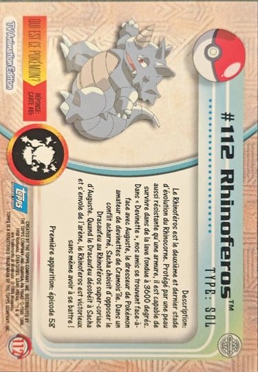 Rhinocorne topps série 2