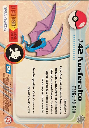 Nosferalto topps série 1