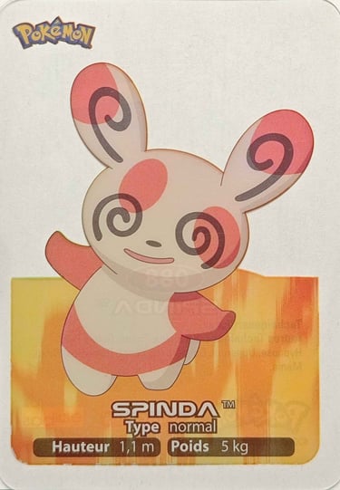 88 Spinda Lamincards Pokémon série 3
