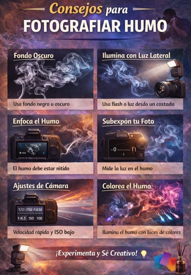 Como fotografiar humo
